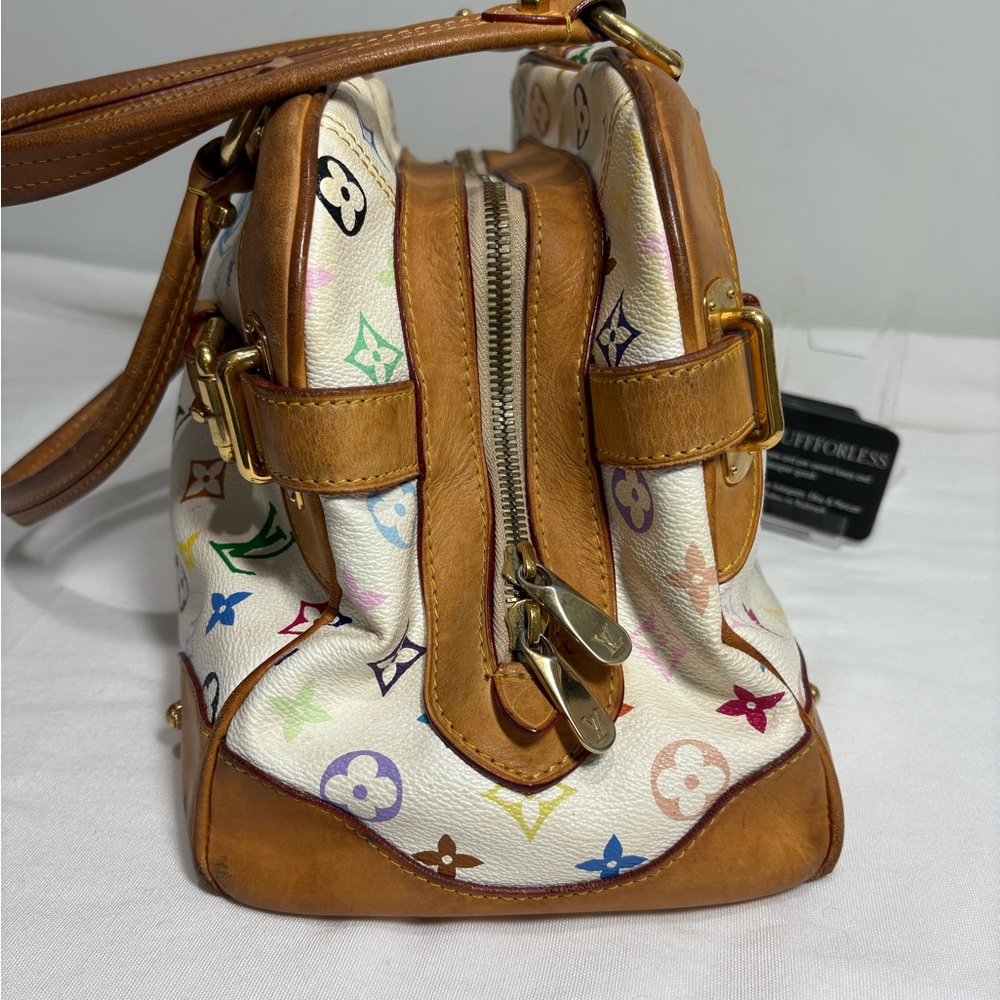 Authentic LOUIS VUITTON Claudia multicolor handbag with certificate - Picture 7 of 15